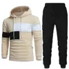 Herenpakken Blazers Mode Heren Trainingspakken Hoodies Pak Herfst Winter Capuchon en Joggingbroek Tweedelige set Grote maten kleding 231206