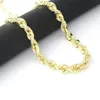 Colar de elo de corrente com corda de corte de diamante grosso 7 mm banhado a ouro amarelo 10k masculino 24 213d