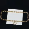 Armband örhängen halsband klassiska smycken tre stycken set polar de brincos de pulseira örhänge designer för kvinna mode 14k guldpläterad dubbel bokstav med låda