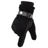 Five Fingers Gloves Winter Men Touch Screen Warm Casual Mittens for Outdoor Sport Full Finger Solid Glove 231205