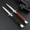 Auto High BM Theone Snakewood Quality Stiletto Mirror 9 "Swinguard Survival Italian Blade Tactical Knife Ndawu
