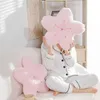 Almofada/Decorativo Ins Rosa Pétalas de Cereja Menina Quarto Sala de estar Decoração Bay Janela Assento de Assento Sakura Plush Tatami Almofada de Flor de Cerejeira