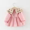 Girl's Dresses New Baby Girl Dress Long sleeved Coral Dot Baby Princess Party Birthday Dress Baby Girl Dress Baby Clothing Baby Toddler Dress 2312306