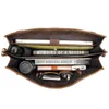 Aktentaschen-Stil, seltene Crazy Horse-Lederhandtasche, Laptoptasche für Herren, 7164R