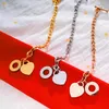 Heart-shaped Bracelet Proverbs Pendant for Women Gift Metal Brand Designbracelets Fashion Female Gold Jewelry Gifts Q0603281q