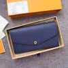 2023 M61182 Empreint Leather Sarah Wallet Women Embossed Envelope Hasp Long Walletsカードホルダーフラワークラッチ財布611823087