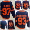 Edmonton''Oilers''Connor Mcdavid Leon Draisaitl Hockey Jersey Personnalisé Hommes Femmes Enfants Darnell Infirmière Zach Hyman Bouchard Evander Kane Mattias Ek