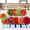 Kussen/decoratief nieuw creatief fruit zitkussen pluche bank slaapkamer woonkamer gooi tuinstoel hoes vloer ronde vorm woondecoratie