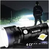 Flashlights Torches Shen Tra Powerf Led Flashlight L2 X50 Tactical Torch Usb Rechargeable Linterna Waterproof Lamp Bright Lantern 2103 Dhxtp