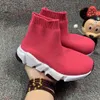 Children's casual shoe platform sports shoes, men's and women's socks and boots, brand black and white, blue light, and red sleeve foot design socks and shoes