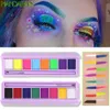 Kroppsfärgvattenaktiverad eyeliner UV Ljus Neon Pasteller Eyeliner Pastel-Black Light UV Reactive Eyeliner Glow in Dark Eye Liner Pigment 231205