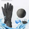 Five Fingers Gloves Motorcycle Heating Gloves 4000mAh Thermal Gloves 3 Gear Adjustable Winter Ski Gloves Touch Screen for Moto Racing Riding Winter Q231206