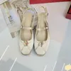 Dress Shoes French Style Retro Silk Square Toe Mary Jane 2023 Spring Summer Rose Flower Bow Low Heel Sandal Women Party Pumps 231206