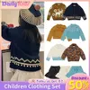 Cardigan Daily kids Nouveau hiver enfants pulls pour filles MP marque dessin animé vêtements d'extérieur hauts vêtements mignon tricot Cardigan bébé enfants pull Q231206