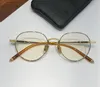 Neue Modedesign runde Form optische Brille SQRTON exquisiter Metallrahmen Retro einfacher und großzügiger Stil mit Box für verschreibungspflichtige Gläser