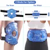 Waist Support Ice Pack for Injuries Pain Relief Reusable Gel Cold Pack Sport Support Back Waist Knee Cold Compression Therapy Wrap Ice Bag 231205