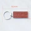 Keychains Lanyards 10/5pcs Metal Wooden Keychain Waist Hanging Businesss Solid Wood Keyring Small Pendant Personality Trendy Portable Gift 231205