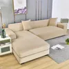 Pokrywa krzesła aksamitna pluszowa sofa 1 2 3 4 siedzenia Jacquard solidne pokrywa kanapy L W kształcie L Bench 231205