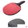 Tafeltennisraquets Stiga 1-delig racket Nano Carbon Ebbenhout 7 Metaal Standaard Zuiver Hout Lagen Offensief Professioneel 230801 Drop Delivery Dhrvm