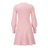 0C828M74 Women's Oversized Clothing Long Sleeved Dress Autumn and Winter Knitting Customized Colors