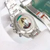 Rengör fabrik Luxury Rolaxs Men's Watch ETA 4130 Sapphire Chronograph Ceramic Bezel 116500 Model 904L CASE Stainless Steel Strap Waterproof