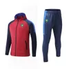 Morocco Men's Tracksuits outdoor sports warm training clothing soccer fans full zipper With cap long sleeve sports suit joggi229z