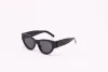 Kadınlar ve Erkekler İçin Lüks Güneş Gözlüğü Tasarımcı Logosu Y SLM6090 Aynı Stil Gözlükleri Klasik Kedi Gözü Dar Çerçeve Kelebek Gözlükleri Kutu