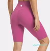 Yogashorts Damessport Naadloze vijfde broek Hardlopen Fitness Stretchy Gymondergoed Workout Korte legging