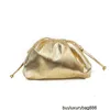 Designer Clutch Bags Bottegavveneta Womens Pouches Cross Border Womens Bag 2024 Ny Golden Cloud Bag Stor och liten vävd dumplings Handväska Single Shoulder Di Hbln