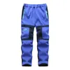 Trousers Fashion Brand Waterproof Boy Girl kids Pants Warm Trousers Sporty Climbing leggings Children Patchwork Soft Shell Outfits autumn 231206