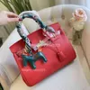 2024 Color Pattern Bag Ladies Leather Bags Tote Cow Women Handbag Large Capacity Lychee Handbags High Quality Evening Totes 35cm MejwQLJD IS3O