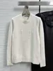 Damestruien Shenzhen Nanyou high -end wollen trui witte ronde nek pullover gebreide trui losse losse jas m8bv