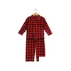 Piżama hurtowe ubrania dla niemowląt tartan flanel flanel maluch