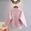 Cardigan Girls Thick Sweater Autumn Winter Children Woolen Sweatshirts For Baby 3 till 8 Years Cloths Topps Kids Sticked Pullover Sweater Q231206