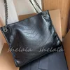 Mulher sacola de compras sacola designer bolsa de ombro sacos de corrente grande capacidade bolsa moda média bolsa couro 5a