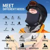 Bandanas Maska narciarska dla mężczyzn pełna twarz czarne maski zakrywające gaiter szyi