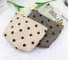 Vintage Dot Smile Face Coin Bag Large Wallet Phone Key Bag Corduroy Toiletries Clutch Bag For Girls