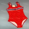 Bedrukt badpak uit één stuk Stijlvolle bikini zonder rug Dames Beach Party Bikini Strandsurfen Sneldrogend badpak