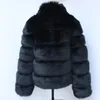 Damen Pelz Faux HJQJLJLS Winter Frauen Dicke Warme Langarm Mantel Luxus Weibliche Stehkragen Kurze Gefälschte Jacke 231206