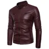 Couro masculino falso plus size grosso veludo masculino gola motocicleta jaqueta pu meninos casaco preto moto motociclista masculino 3xl 231205