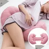 Maternity Pillows Mti-Function Women Slee Support Pillow Bamboo Fiber Cotton Side Sleepers Pregnancy Body For Mater Drop Delivery Baby Dhims