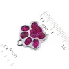 Charms 50pcs HC358 Bling Enamel Cat Dog Bear Paw Prints Hang Wiselt Fit Rotacja Bluerzy kluczy BAG JEADLY Make237W Drop dhawx