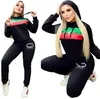 Women's Tracksuits Designer embroidery decoration women's new casual printed sportswear suit Christmas gift