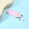 DIY Leather Keychain Pendant Metal Car Key Ring Designer Keychains Decorative Personalise Gift Key Chains