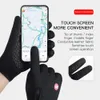 Beş Parmak Eldiven Kış Sıcak Dokunmatik Ekran Bisiklet Erkekler için Kadınlar Yürüyüşü Açık Spor Su Geçirmez Polar Bisiklet Giyim 231205