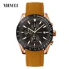 Watcher Watches Watches Watch Watch Men's Quartz Watch Belt Six Pin Dial Dial Salendar Waterproof Strendy Watch