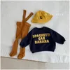 Hoodies Sweatshirts Hoodies Sweatshirts 0 1 2 3 4 jaar oude babyjongenskleding Hoodie Herfst Meisjes Tops Puur katoen Designer Kinderen Dhj0T