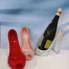 Christmas Decorations Sparkling High Heel Shoe Wine Rack Bottle Holder Gift Basket Kitchen Bar Tools Red Storage Decoration 231205