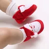 Boots Christmas Warm Baby Toddler First Walkers Winter Baby Boys Girls Shoes 0-18 Months Xmas Cosplay Cute Cartoon Baby Soft Shoes 231206