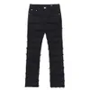 Jeans masculinos americanos high street personalidade pesado bigode efeito jeans masculino solto reto hip hop retro jeans sólidos 231206